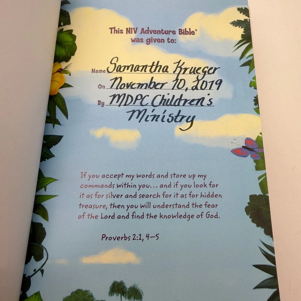NIV Adventure Bible for Kids Blue Leathersoft New International version